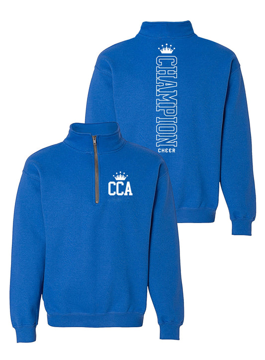 CCA Royal Blue 1/4 Zip Crew