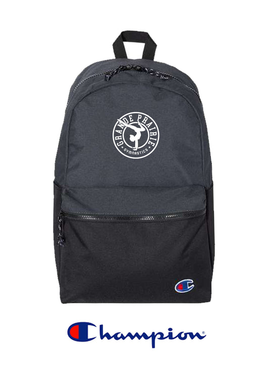 Grand Prairie Gymastics Black Champion Backpack