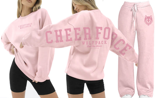 CheerForce Oversized Crew and Jogger Set