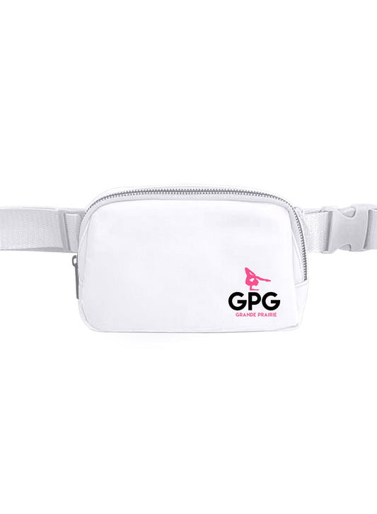 Grand Prairie Gymastics White Fanny Pack