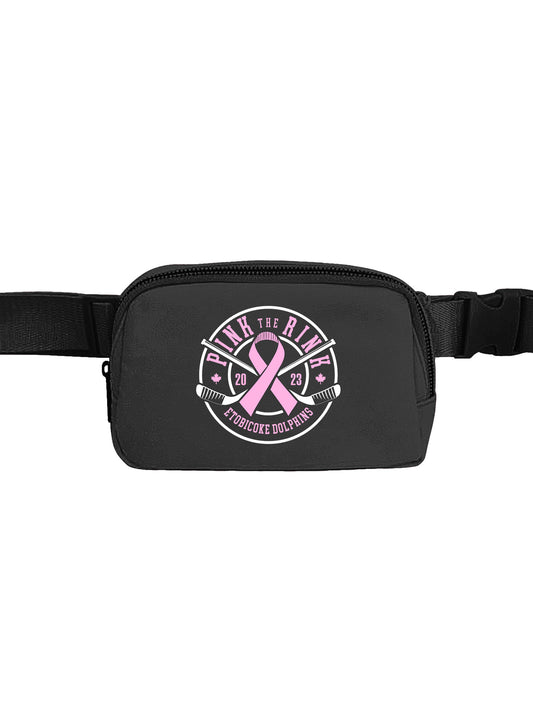 Pink the Rink Black Fanny Pack