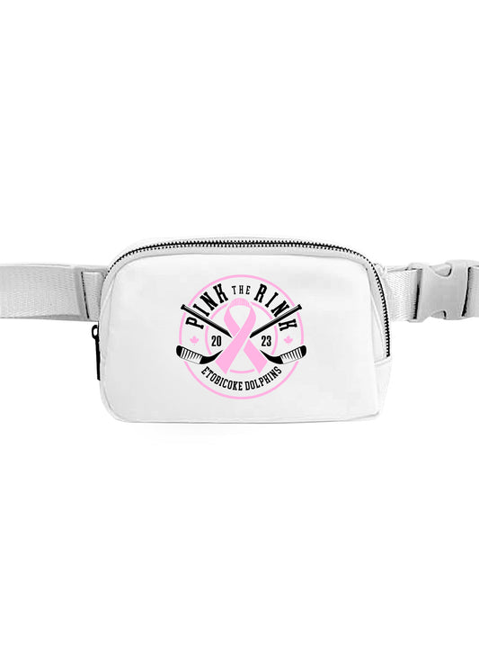 Pink the Rink White Fanny Pack