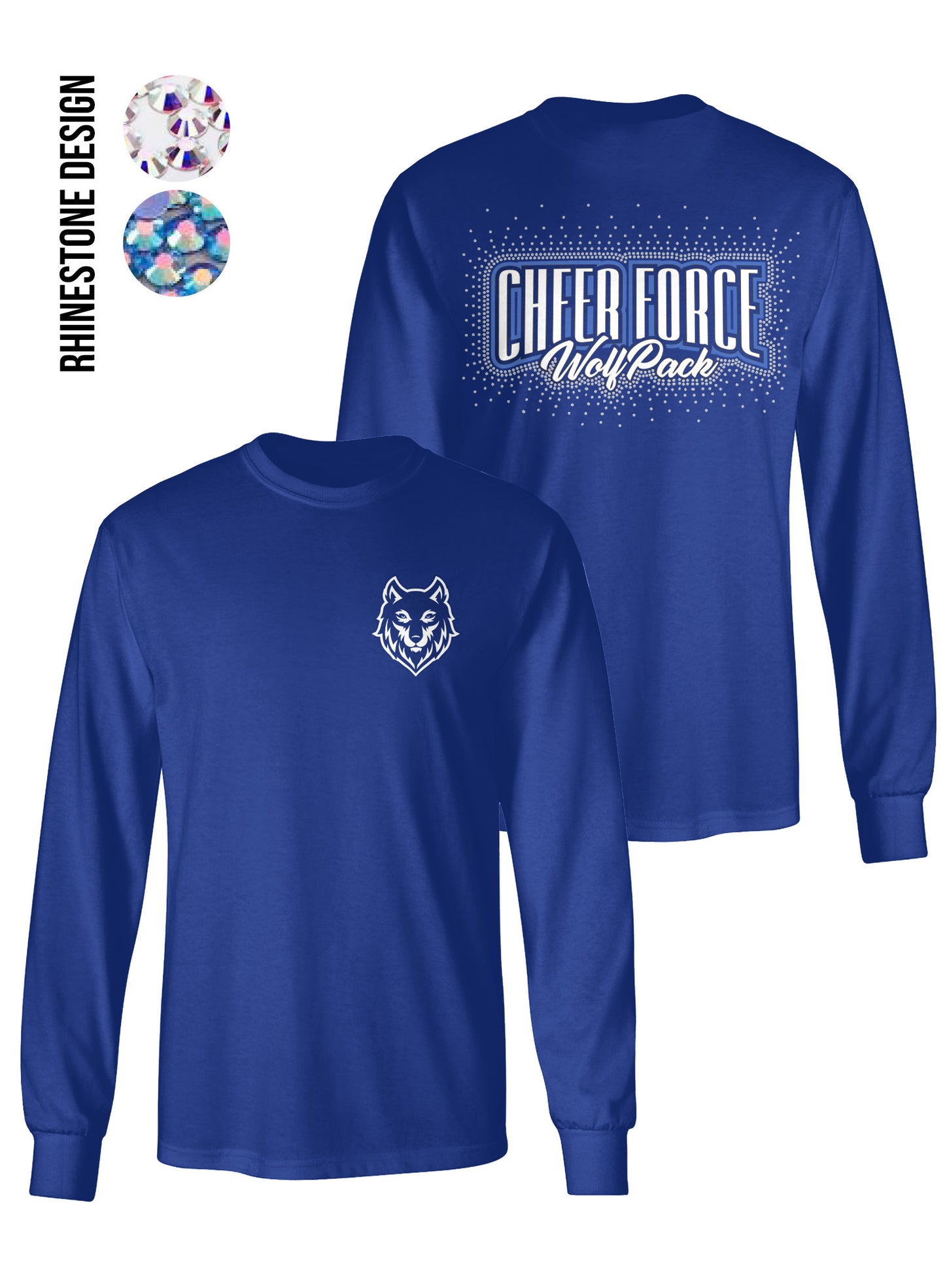 CheerForce Rhinestone Long Sleeve