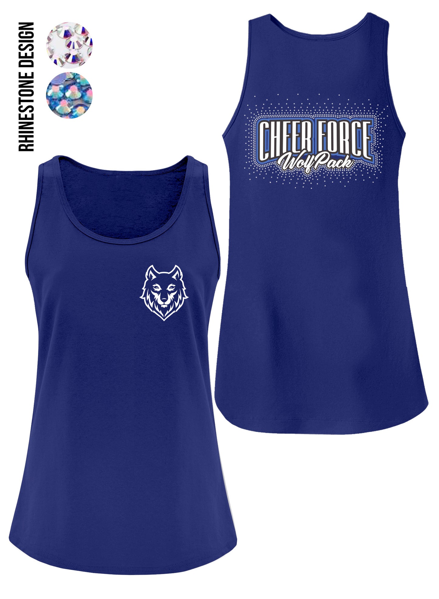 CheerForce Rhinestone Tank Top