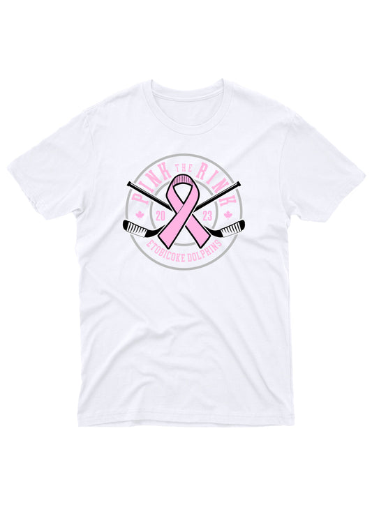 Pink the Rink White Tee